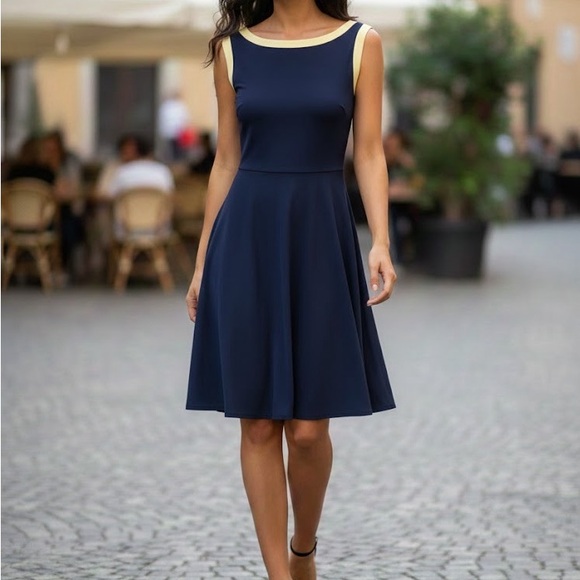 Lauren Ralph Lauren Dresses & Skirts - NWT Lauren Ralph Lauren Navy Block Jersey Dress size 14W